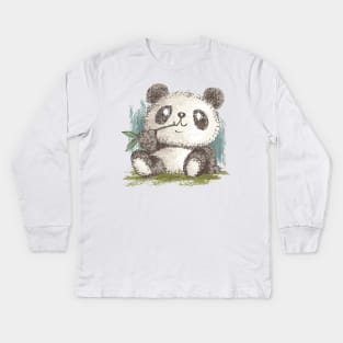 Panda Kids Long Sleeve T-Shirt